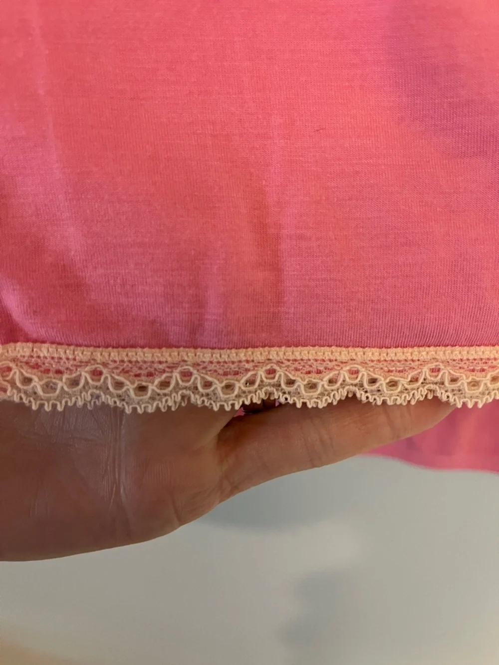 NWOT Victoria's Secret Pink Lace Trim Chemise